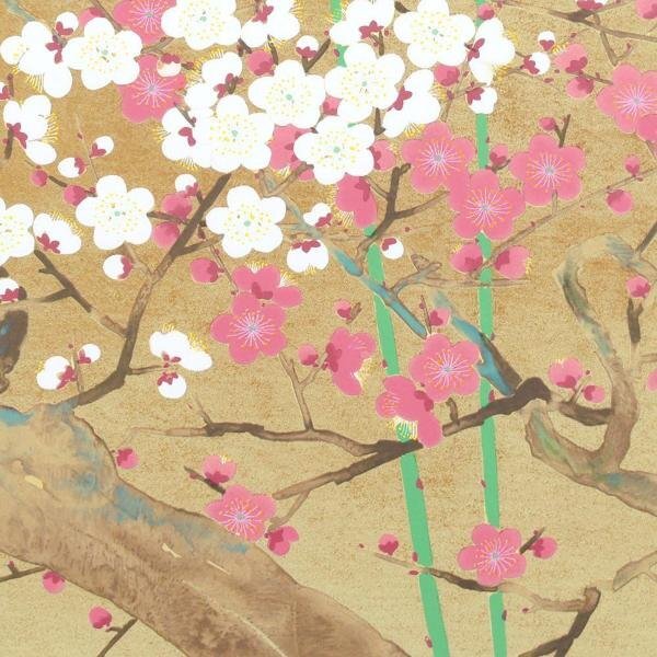 [ подлинный произведение ][WISH]. рисовое поле ..[. белый слива ] литография примерно 6 номер * 4 сезон весна 0 Япония искусство . участник день выставка ...: Kikuchi . месяц предмет .. Takumi #24043662