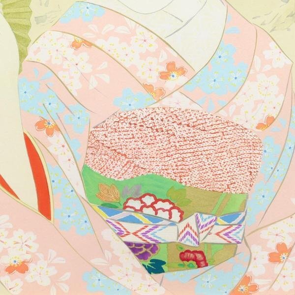 【真作】【WISH】伊東深水「梅かほる」木版画 10号大 　　〇美人画巨匠 日本芸術院会員 近代的美人画様式創出 #24032265_画像5