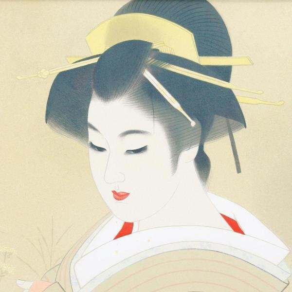 [ genuine work ][WISH]. higashi deep water [ insect. sound ] lithograph approximately 10 number 0 beauty picture . Takumi Japan art . member modern times . beauty picture form ..#24043906