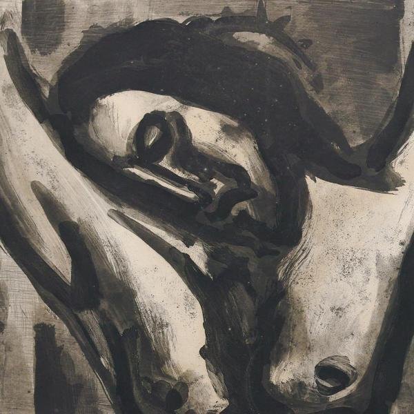 【真作】【WISH】ジョルジュ・ルオー Georges Rouault「イエスは苦しまん、世の終りに至るまで」銅版画 10号大◆キリスト人気作#24042205_画像4