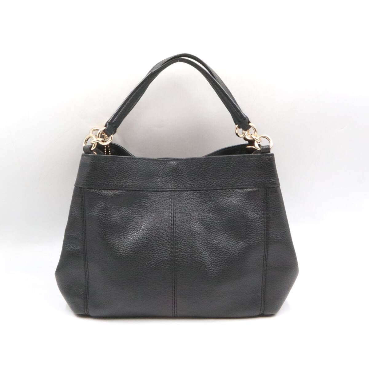 ★【美品】COACH コーチ F28992 レザー 2WAY ショルダーバッグ ハンドバッグ トート 肩掛け レディース ブラック系_画像2