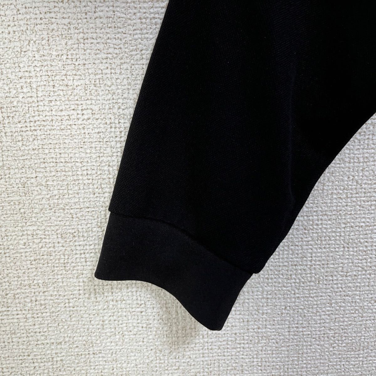 ノースフェイス　長袖ポロシャツ　黒ブラック　刺繍ワンポイントロゴ レディース　XLサイズ　古着　美品　1R