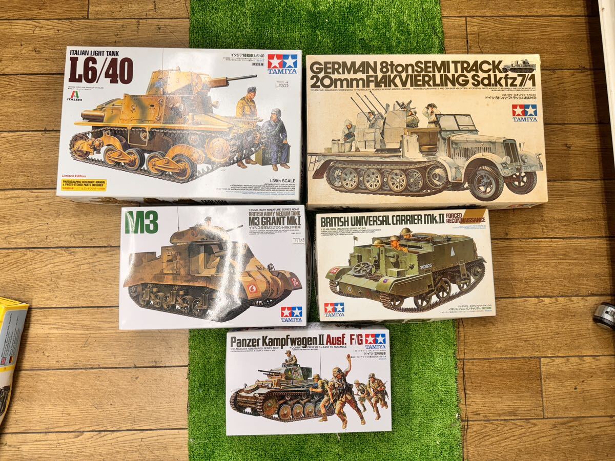 ○C9000 未組立 タミヤ イタリア戦車 L6/40 M3 5セット○