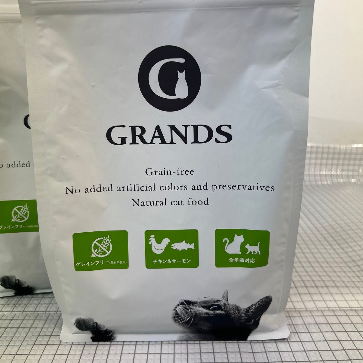 GRANDS (グランツ) 無添加 グレインフリー チキン＆サーモン味 500g 総合栄養食 高タンパク質 低糖質 10袋いいね！