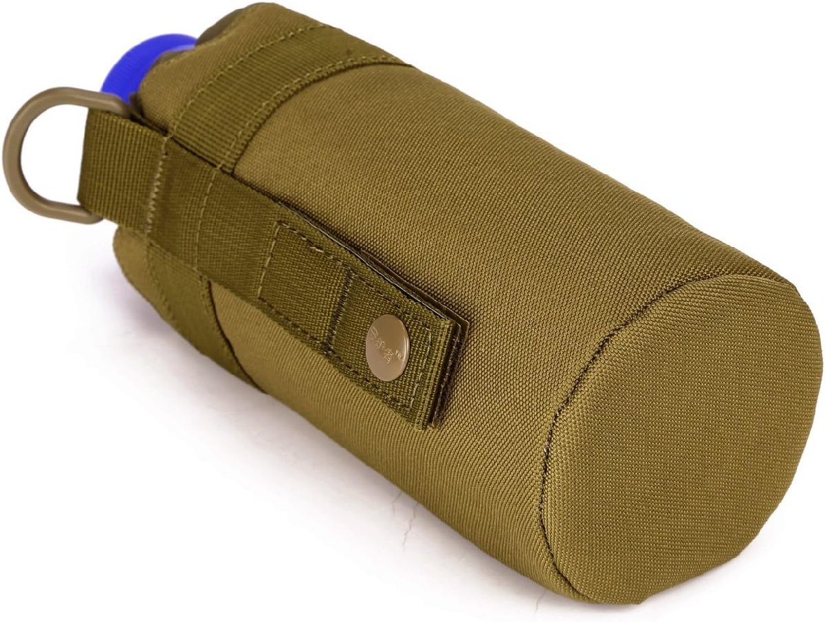  flask pouch outdoors war . water bottle bag kettle holder nylon green 740