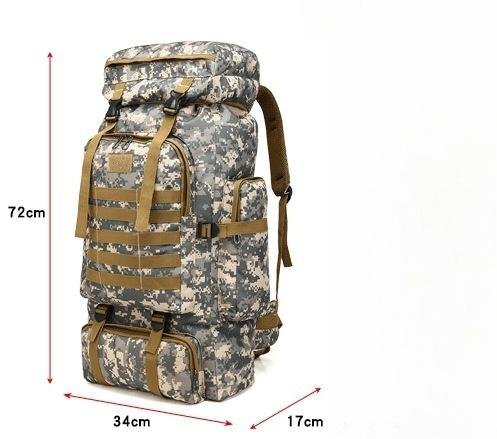  outdoor rucksack 80L backpack disaster prevention mountain climbing rucksack man and woman use high capacity travel . pair lady's man and woman use men's water-repellent khaki 050