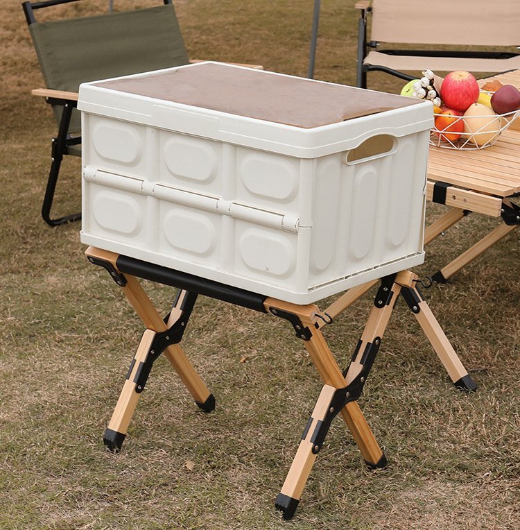  cooler,air conditioner stand wooden folding cooler-box stand BBQ outdoor camp construction easy light weight 346