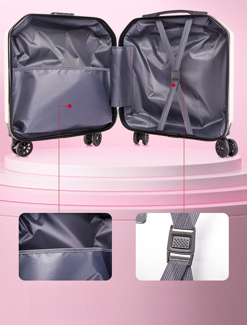  чемодан дорожная сумка Carry кейс застежка-молния твердый маленький размер машина внутри принесенный 1-2. симпатичный внутренний за границей короткий период путешествие 483