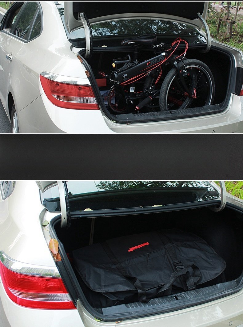 輪行バッグ 輪行袋 折りたたみ 20インチ 自転車 収納 バッグ 収納袋付き サイクリング ツーリング 持ち運び アウトドア(グリーン)532gr_画像5