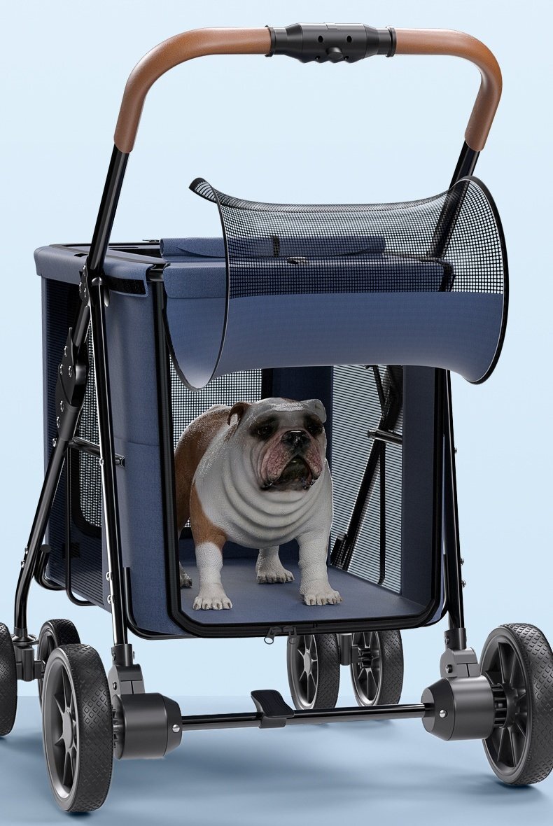  pet Cart dog for carry cart dog for stroller 360° rotation many head for multifunction light weight assembly easy travel small size dog . dog stone chip .. prevention gray 717