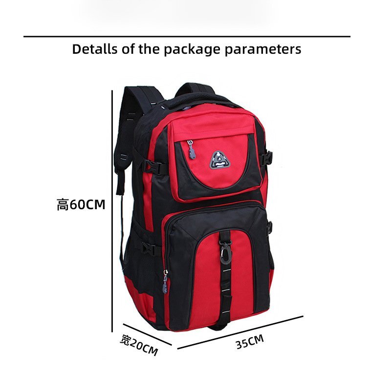  backpack high capacity 60L mountain climbing ti bag rucksack waterproof travel commuting business trip light weight 308