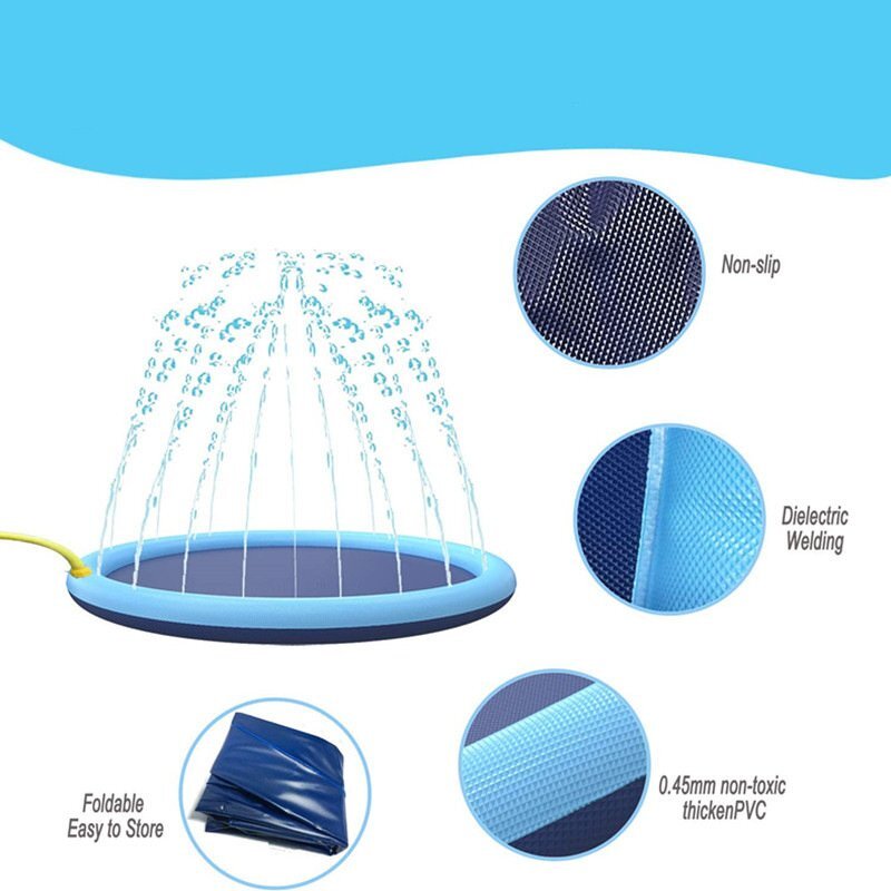  fountain mat fountain pool child for pets parent . playing pool outdoor summer measures home use diameter 170cm 754