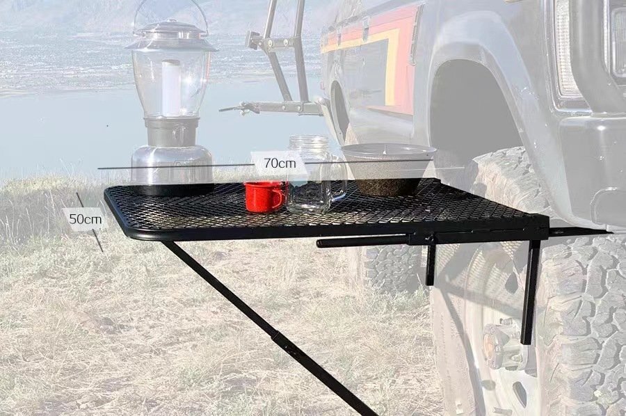  car tire table mesh iron made folding light weight ta camp travel outdoor working bench 662
