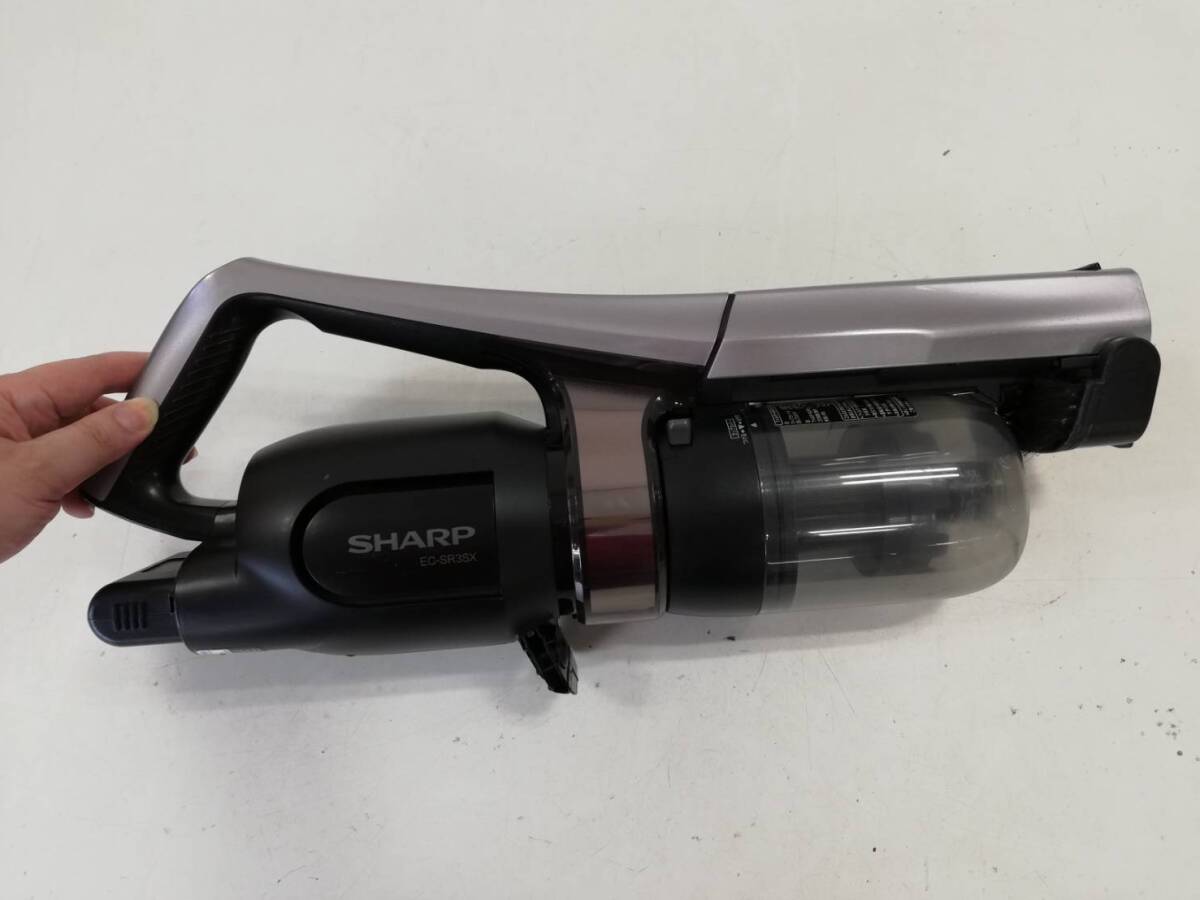 【に57】EC-SR3SX-S SHARP シャープ 掃除機 2019年製 動作品 コードレスクリーナーの画像3