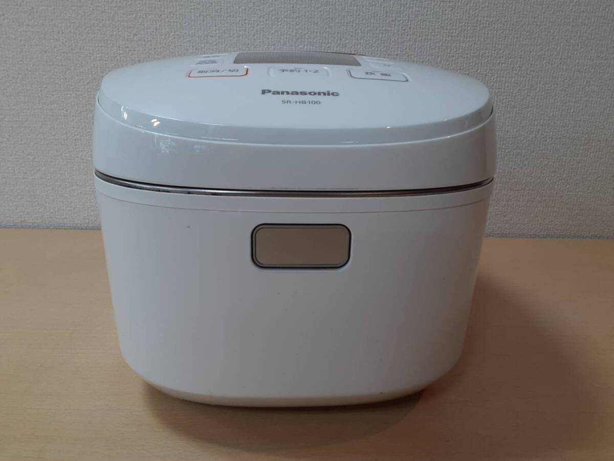 【は39】SR-HB100 Panasonic パナソニック IH 炊飯器 炊飯ジャー 2020年製 通電確認済み 動作品_画像3