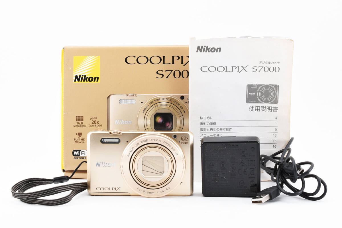 【元箱付き動作良好品★】ニコン Nikon COOLPIX S7000 コンパクトデジタルカメラ #M10558_画像1