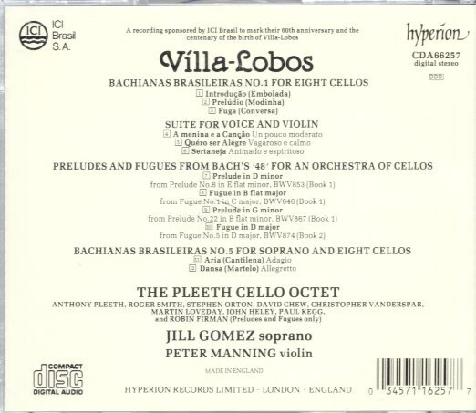 LOBOS:SUITE FOR VOICE AND VIOLIN др. |GOMEZ