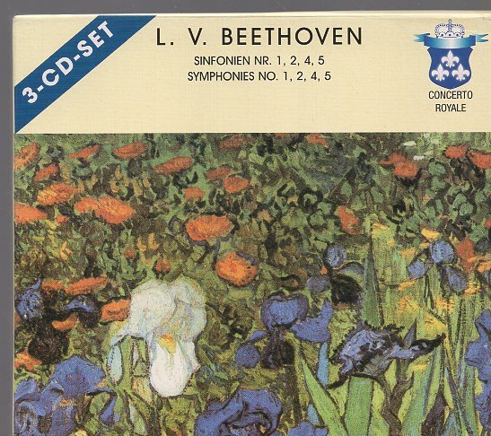 ベートーヴェン：交響曲第１，２，４，５番（３CD)の画像1