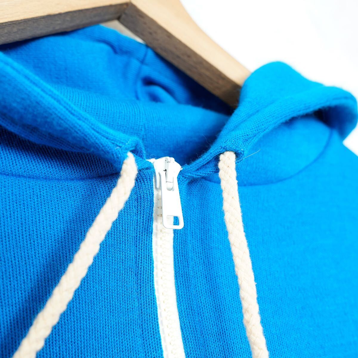 70's EU VINTAGE KNIT ZIP UP HOODIE/70年代ヨーロッパ古着ニットジップアップフーディパーカー_画像8