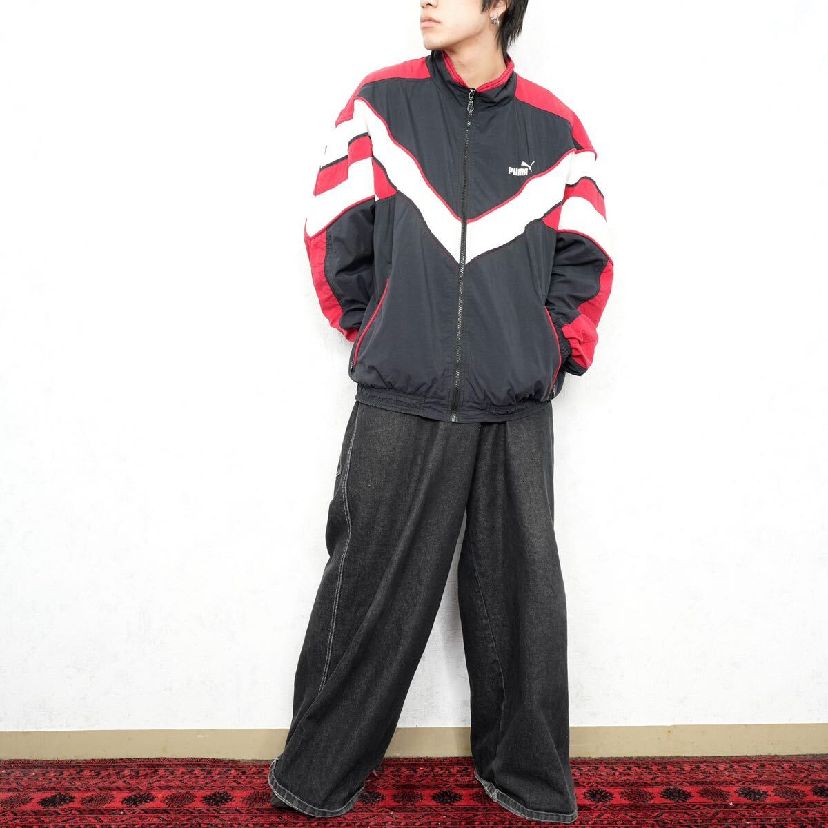 EU VINTAGE PUMA LOGO DESIGN TRACK JACKET/ヨーロッパ古着プーマロゴデザイントラックジャケット