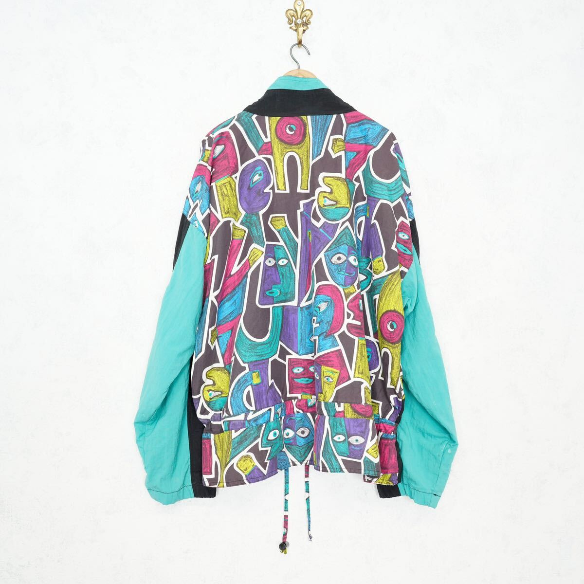 USA VINTAGE ProAce ARTISTIC PATTERNED DESIGN ZIP UP BLOUSON/アメリカ古着アーティスティック柄デザインジップアップブルゾン_画像5