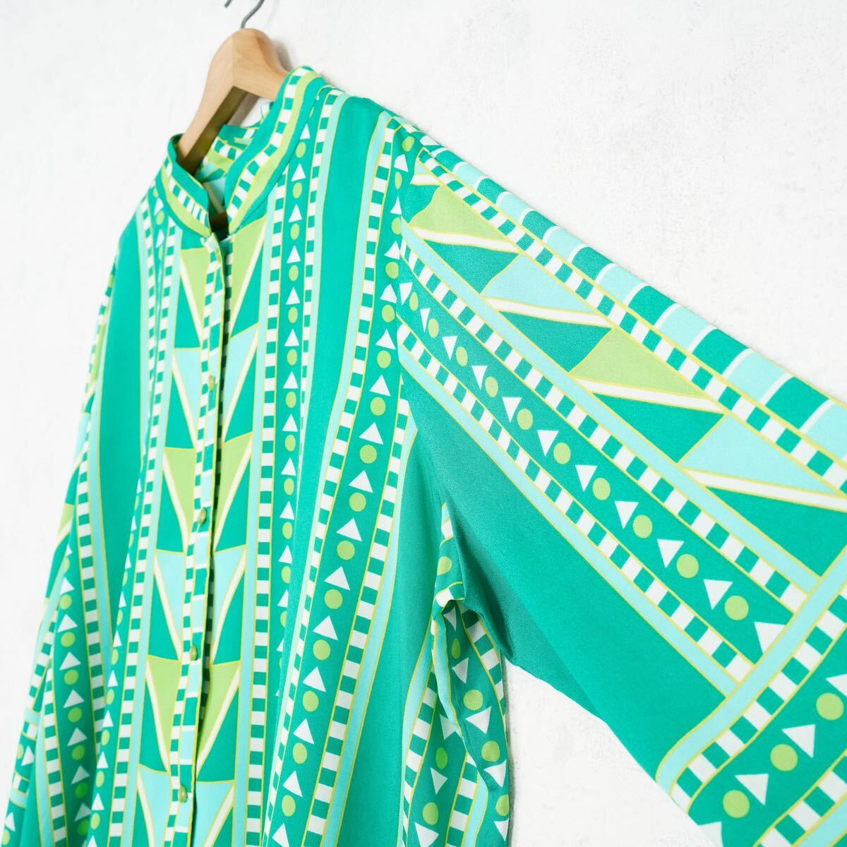 DEAD STOCK USA VINTAGE Bob Mackie PATTERNED DESIGN SHIRT/デッドストックアメリカ古着ボブマッキー柄デザインシャツ_画像8