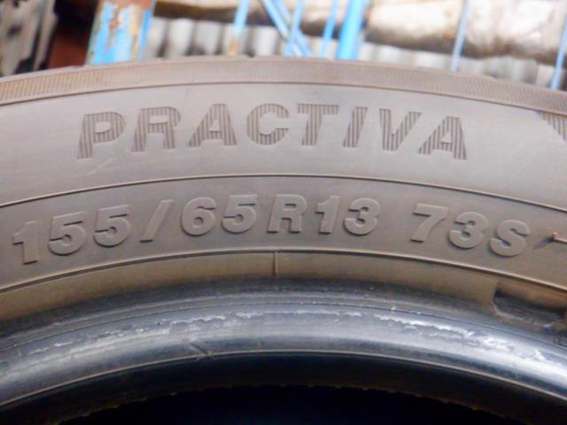 中古 155/65R13　1本　PRACTIVA　134112 タイヤ_画像1