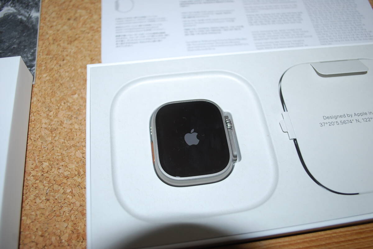 開梱品 美品 Apple Apple Watch Ultra 2 GPS + Cellularモデル 49mm MRF63J/A L1JJ9K6V3T A2986 3571143678100353 Softbank の画像5