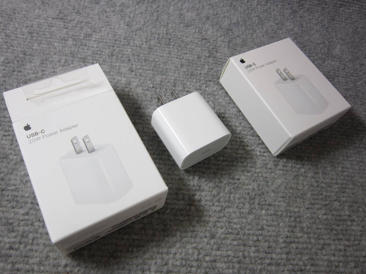 (5080) Apple アップル スマホ 充電器 周辺機器 4点セット MagSafe MHXH3AM/A USB-C MQKJ3FE/A アダプター MHJA3AM/A 2点の画像4