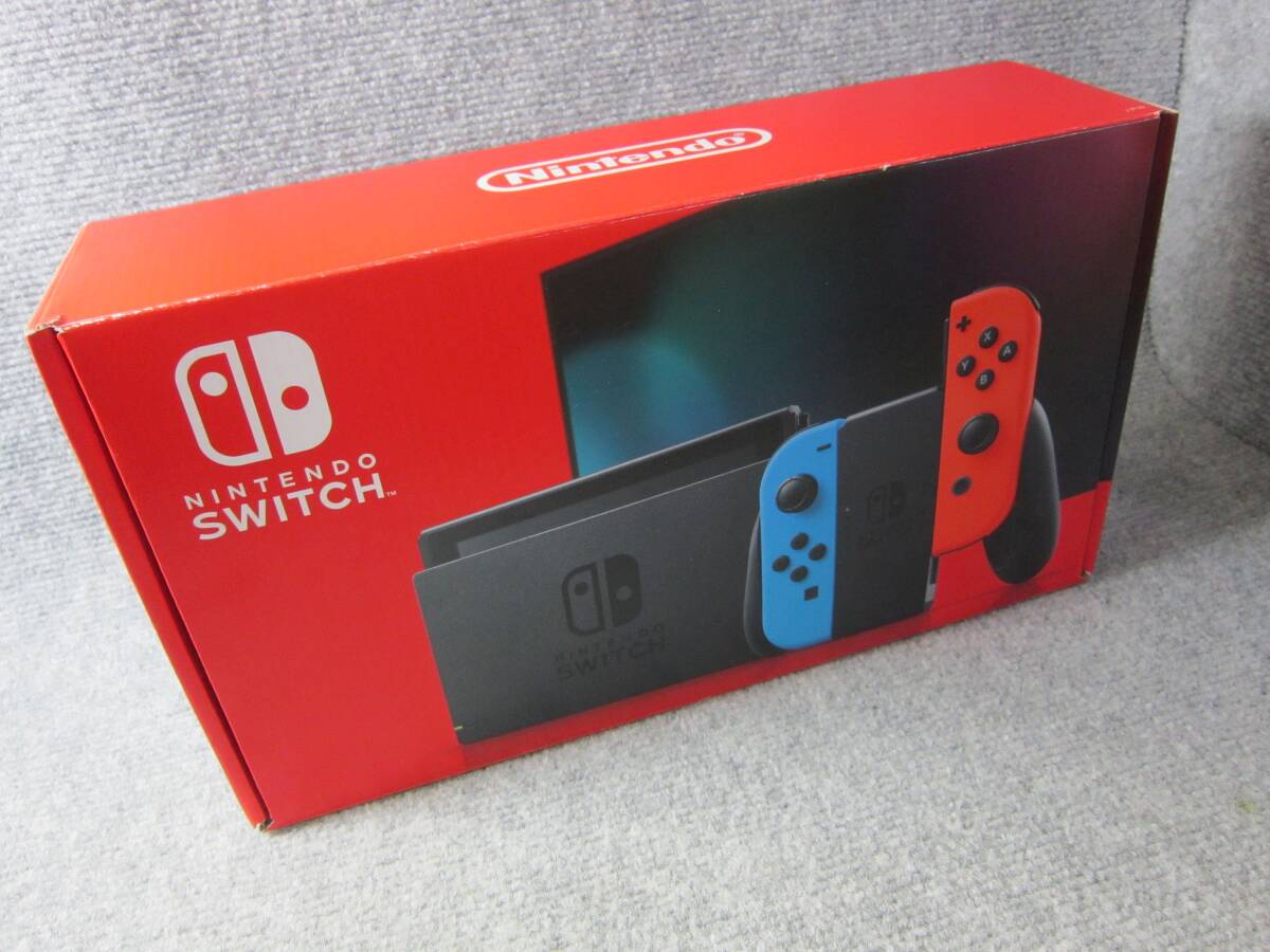 (5114) Nintendo Switch 任天堂 スイッチ 本体 ネオンブルー・ネオンレッド HAD-S-KABAA バッテリ強化版の画像4