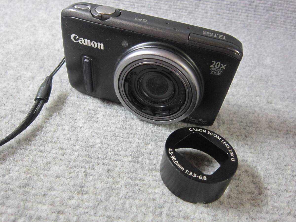 (5138) Canon キャノン デジカメ PowerShot SX260 HS PC1742 ZOOM LENS 20×IS 4.5-90.0mm 1:3.5-6.8 コンパクトデジタルカメラ_画像4