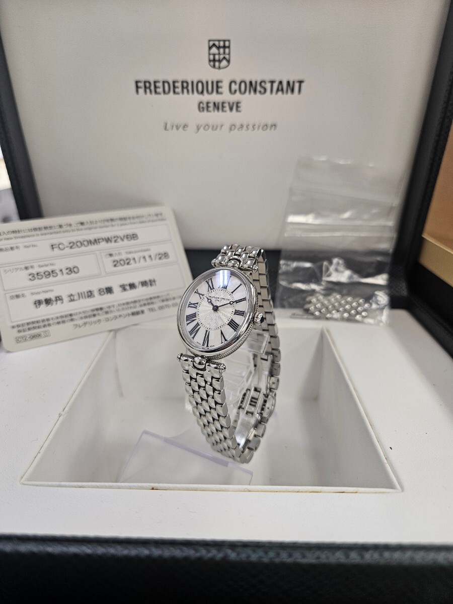  контрольный номер M34 прекрасный товар FREDERIQUE CONSTANT Frederique Constant Classic a-ru декоративный элемент FC-200MPW2V6B женские наручные часы кварц 