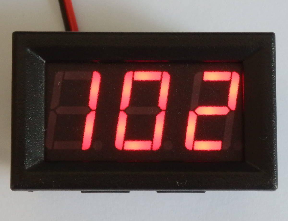# переменный ток цифровой вольтметр AC 70-300V красный [ простой 2 линия тип / другой источник питания не необходимо ] стоимость доставки 120 иен ~