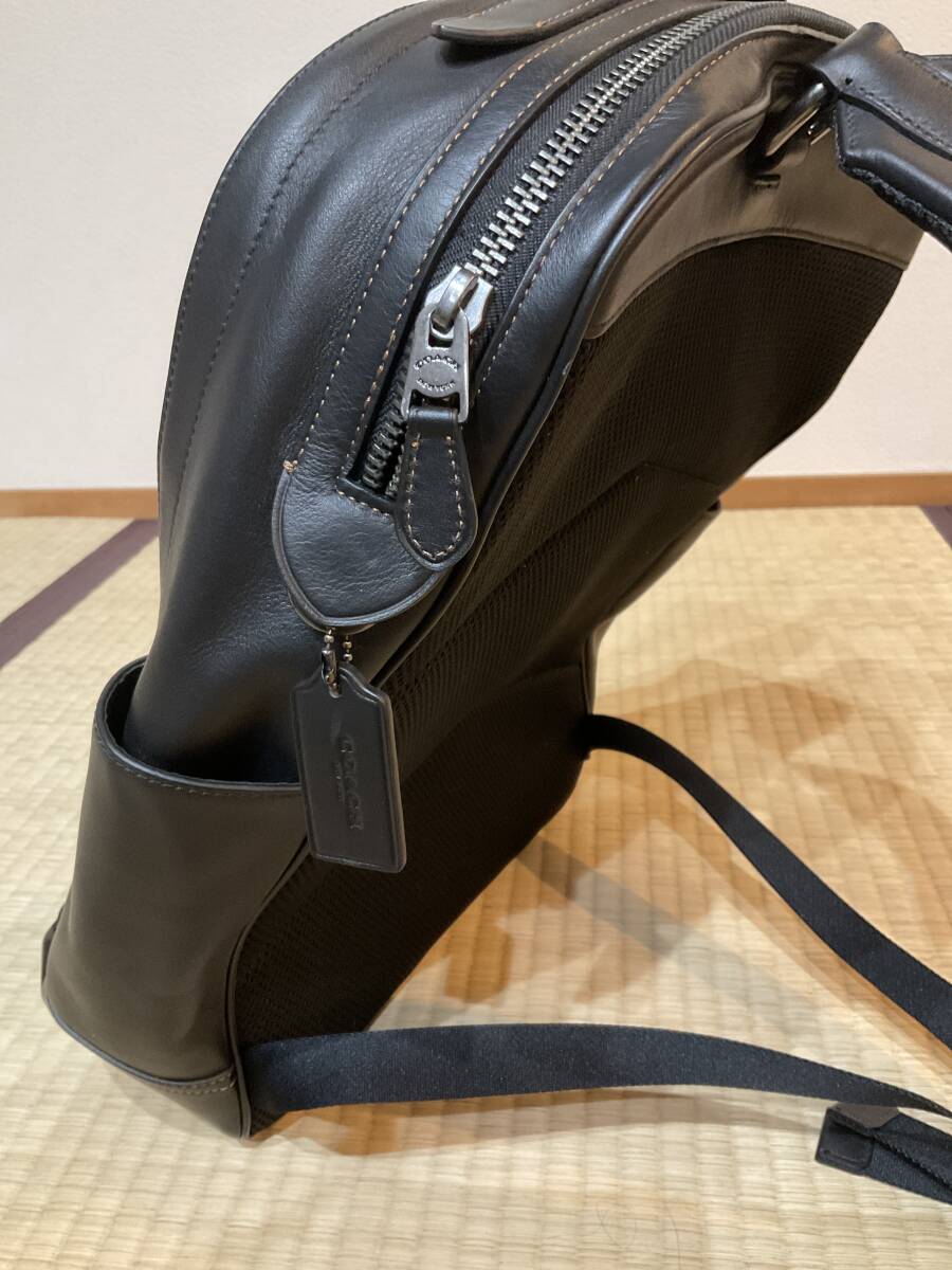 コーチ　グラハム　バックパック　F37599 ブラック　COACH レザー_画像3