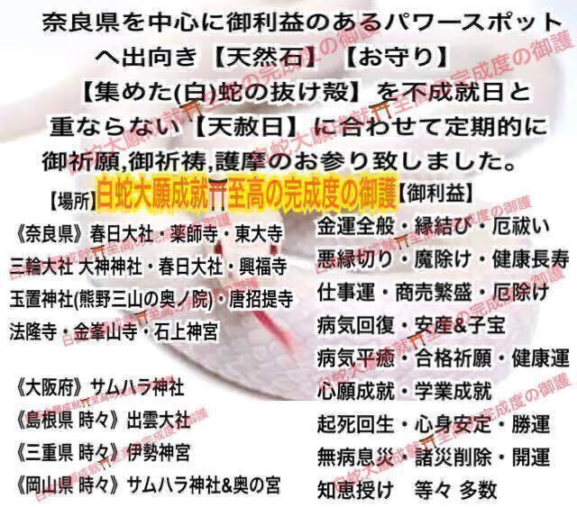 福招鈴 白蛇の抜け殻 脱け殻 上品 蝶 バラ キーホルダー メモリーオイル(美しい 愛 赤い糸 等) 薔薇 白蛇のお守り【天赦日ご祈祷済み】24_画像5