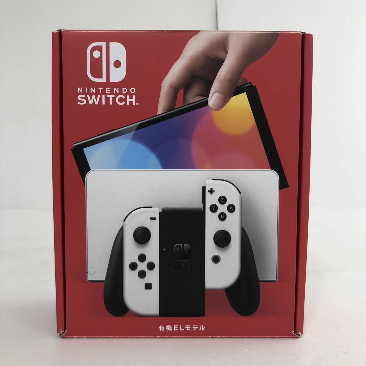 【1円～】Nintendo Switch ニンテンドースイッチ 有機ELモデル ホワイト 本体セット 動作確認済み ※傷み有【中古品】_画像1