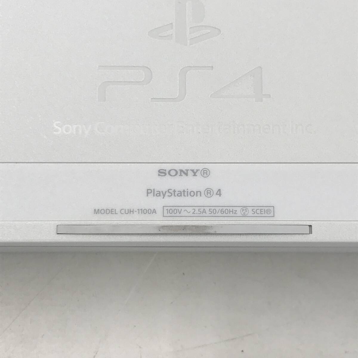 【1円～】SONY PS4 PlayStation4 CUH-1100A グレイシャーホワイト 500GB 本体セット 動作確認済み ※箱破損/ヘッドセット欠品【中古品】_画像5