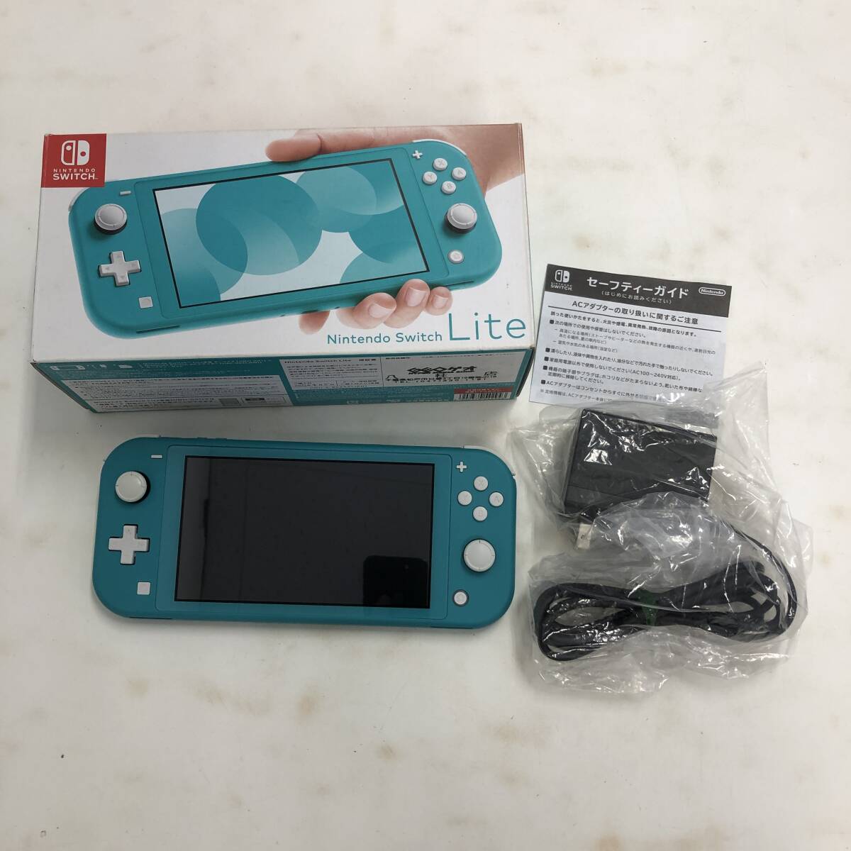 【1円～】 Nintendo Switch Lite ニンテンドースイッチライト ターコイズ 箱付き ※動作確認済 【中古品】_画像2