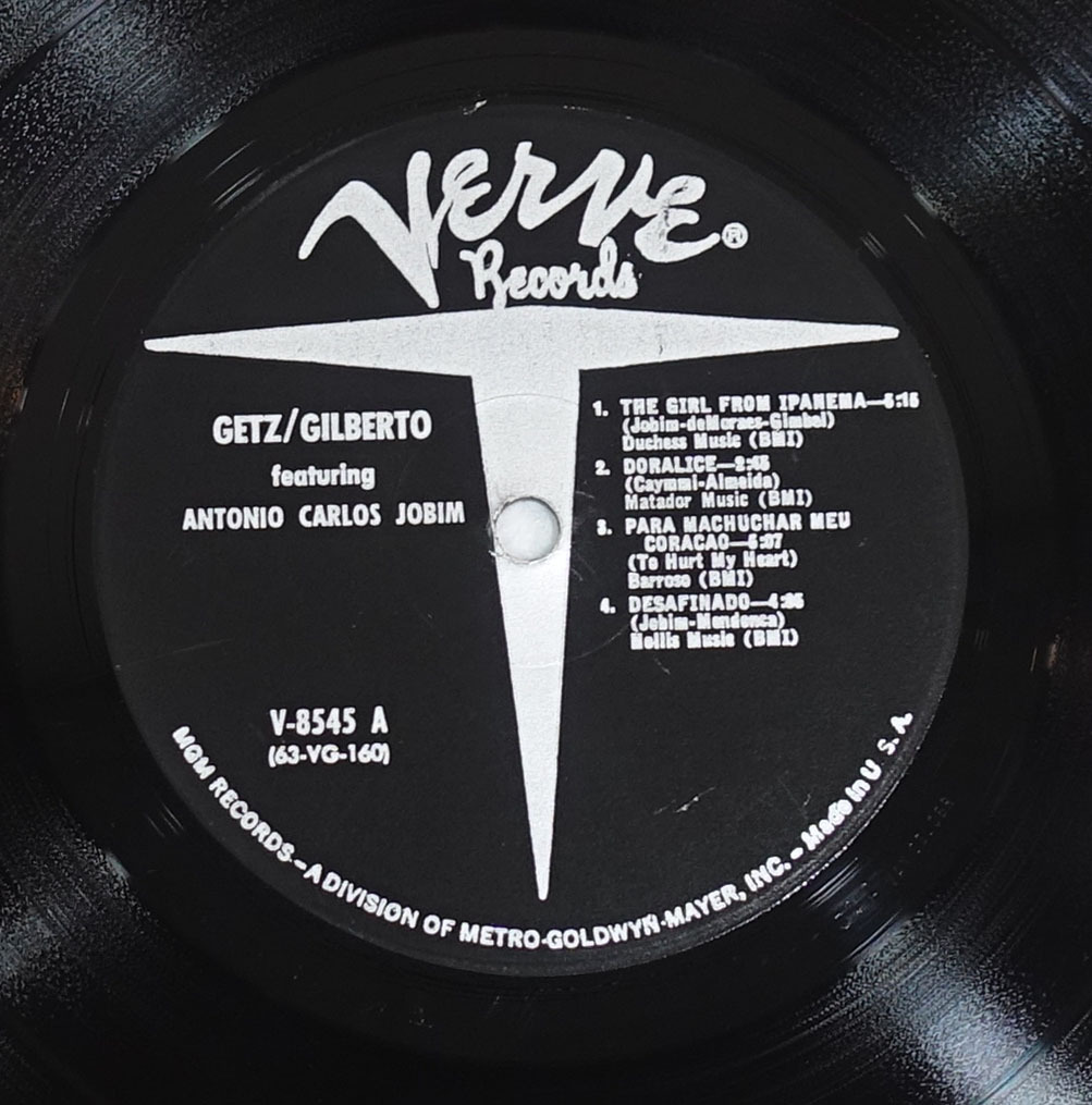  ultimate beautiful! US VERVE MONO V-8545 original Getz/Gilberto Stan Getz