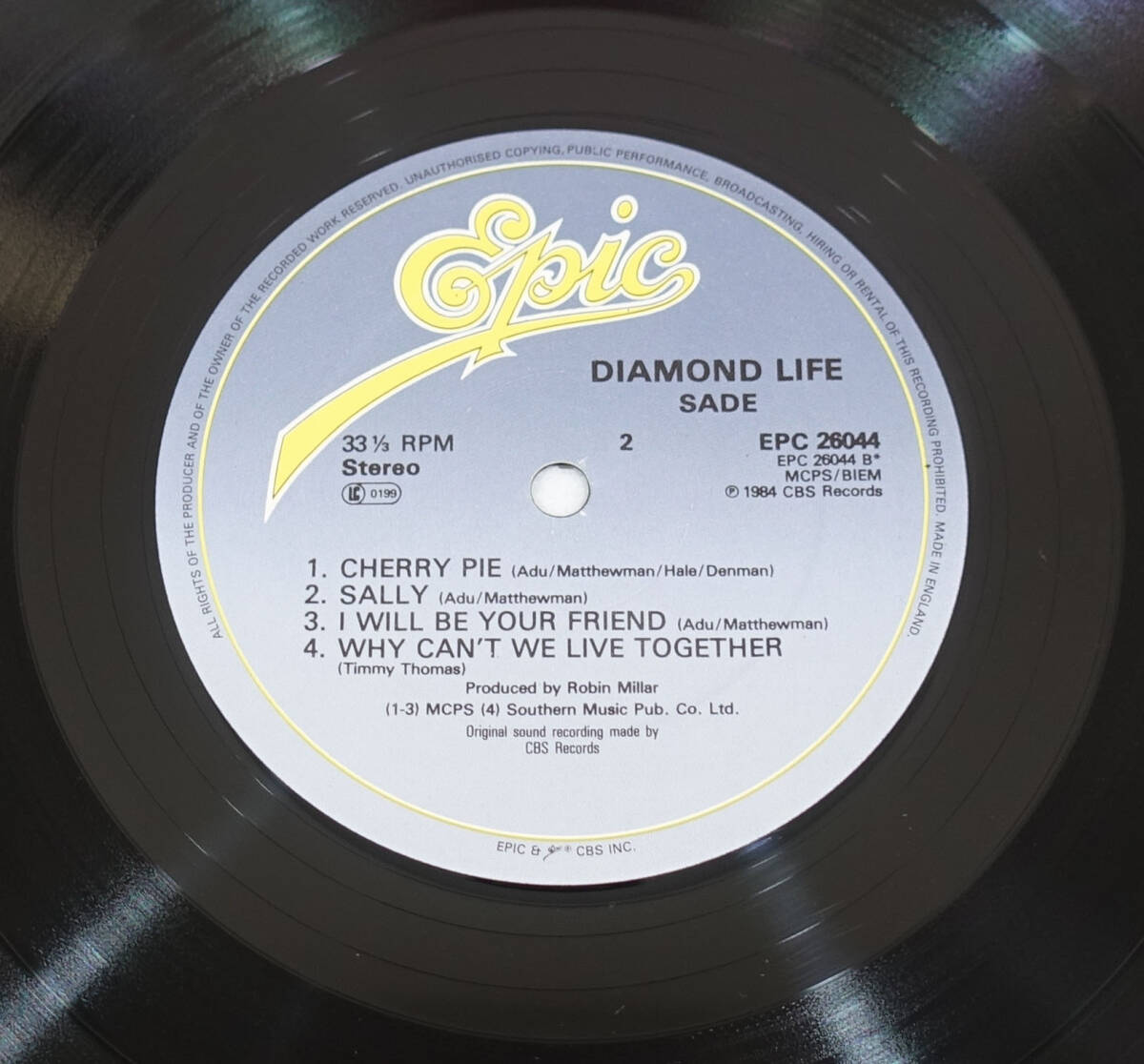  ultimate beautiful! UK Original the first times EPIC 26044 Diamond Life / SADE MAT: A4/B3