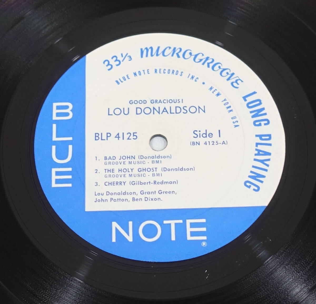 極美! US BLUE NOTE BLP 4125 オリジナル GOOD GRACIOUS ! / Lou Donaldson NYC/RVG/EARの画像8
