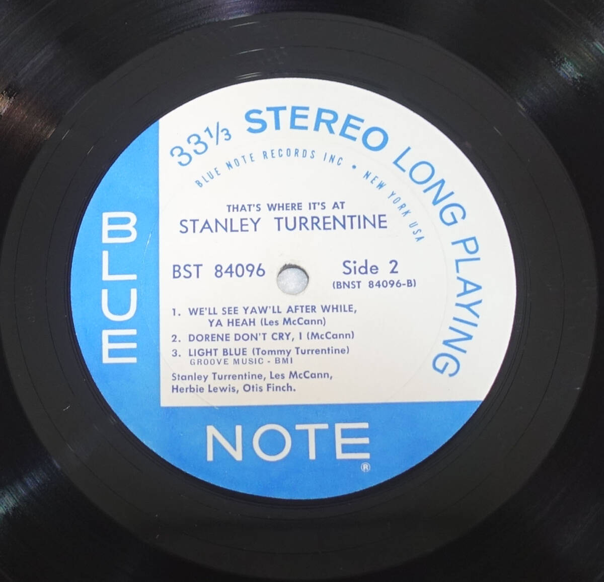 US BLUE NOTE BST 84096 オリジナル That’s Where It’s at / Stanley Turrentine NYC/RVG/EAR_画像8