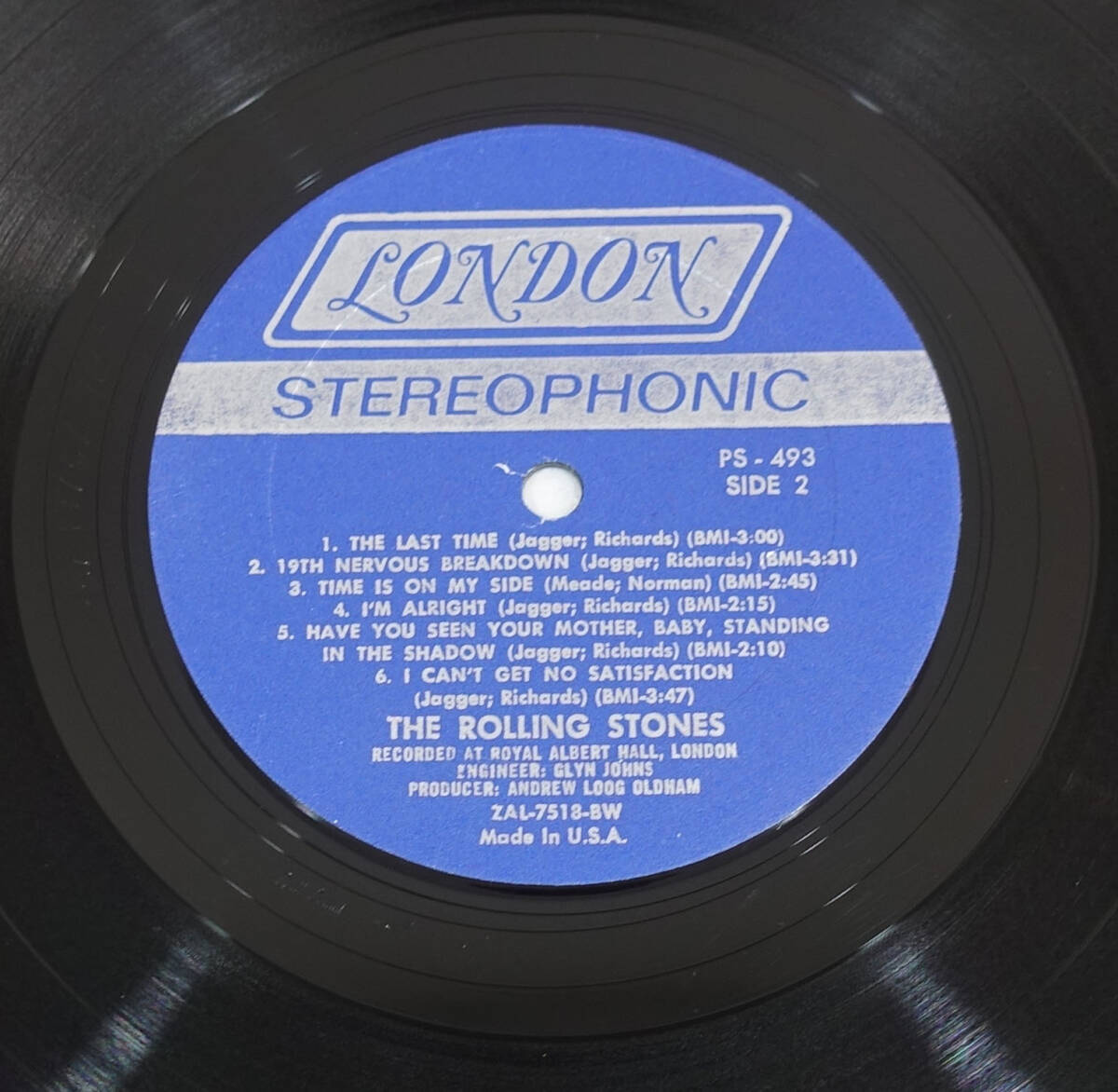 極美盤! US LONDON PS 493 オリジナル got LIVE if you want it / The Rolling Stones の画像8