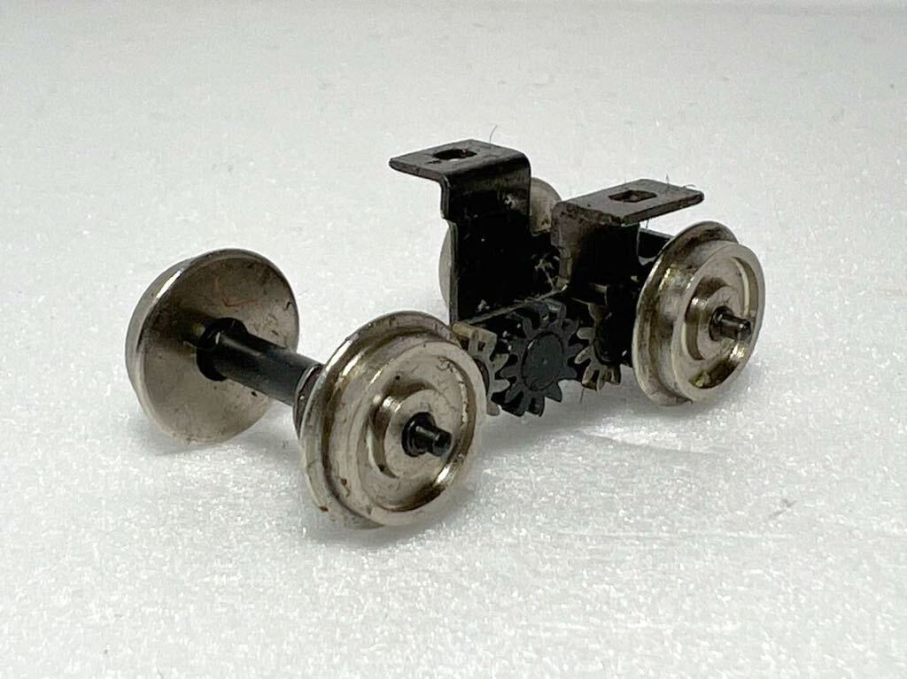 鉄道模型 インサイドギヤ 車輪 軸間約25mm HOゲージ 車輌パーツ ジャンク_画像1