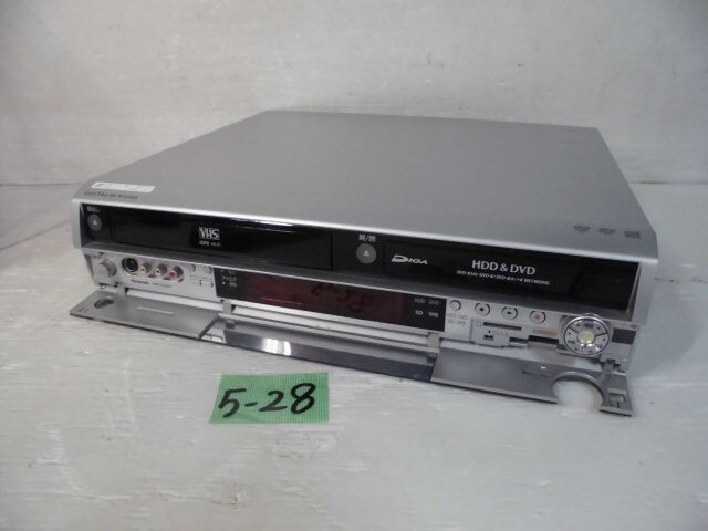 5-28♀Panasonic/パナソニック VHS一体型レコーダー DMR-EX250V 06年製♀の画像3