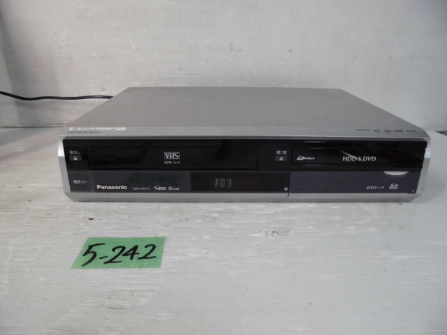5-242♀Panasonic/パナソニック VHS一体型レコーダー DMR-XP21V 07年製♀_画像1