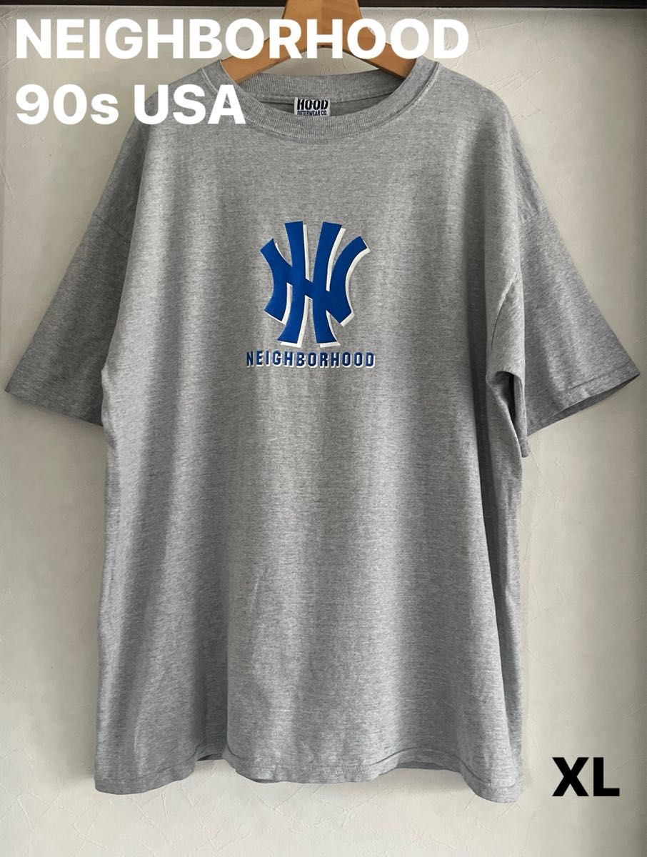 NEIGHBORHOOD/初期タグ 90s USA製 希少ヤンキースパロディロゴ NEIGHBORHOOD/初期タグ 90s USA製 希少ヤンキースパロディロゴ