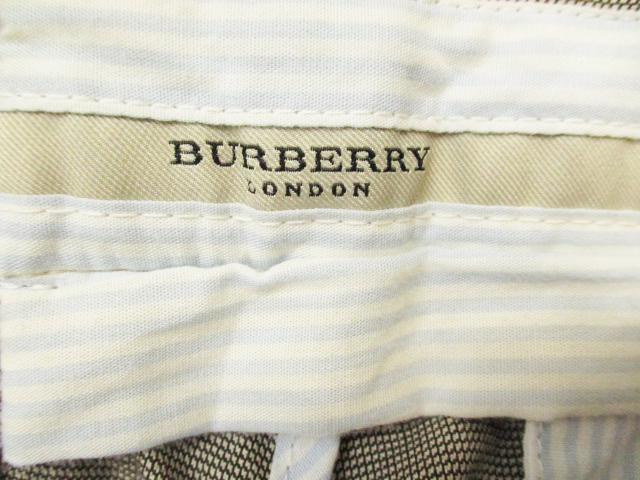 BURBERRY LONDON●バーバリー＜コットン　パンツ　裾ダブル＞●MP1245c_画像8