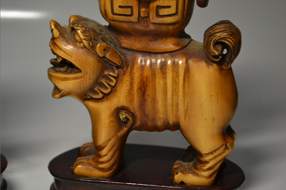 中国美術　杯　獅子　象嵌　置物　_画像5