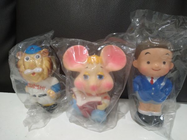 * нераспечатанный Showa Retro три . доверие . Bank * Mitsubishi доверие . Bank копилка 3 body Topo Gigio * животное бейсбол др. *